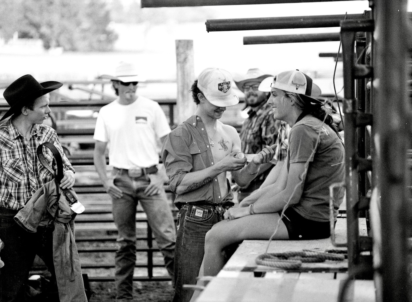 Medium 120 Format Kodak Professional T-Max 400 Film Western photography sample from the Double R Ranch rodeo school in Mildmay, Ontario, Canada.