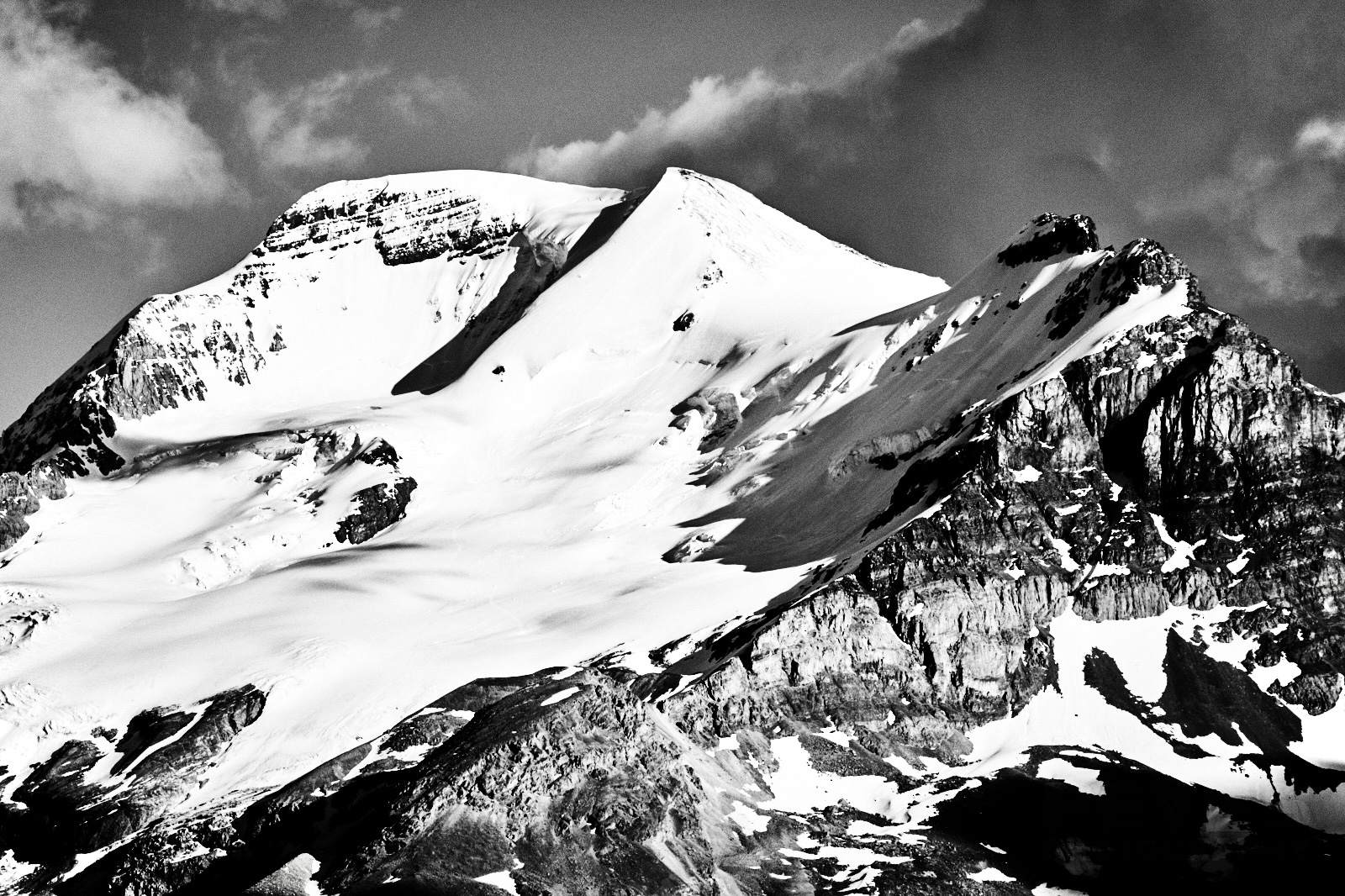 Snowy Mountain Landscape in Black and White - Banff National Park - Ontario Landscape Photographers