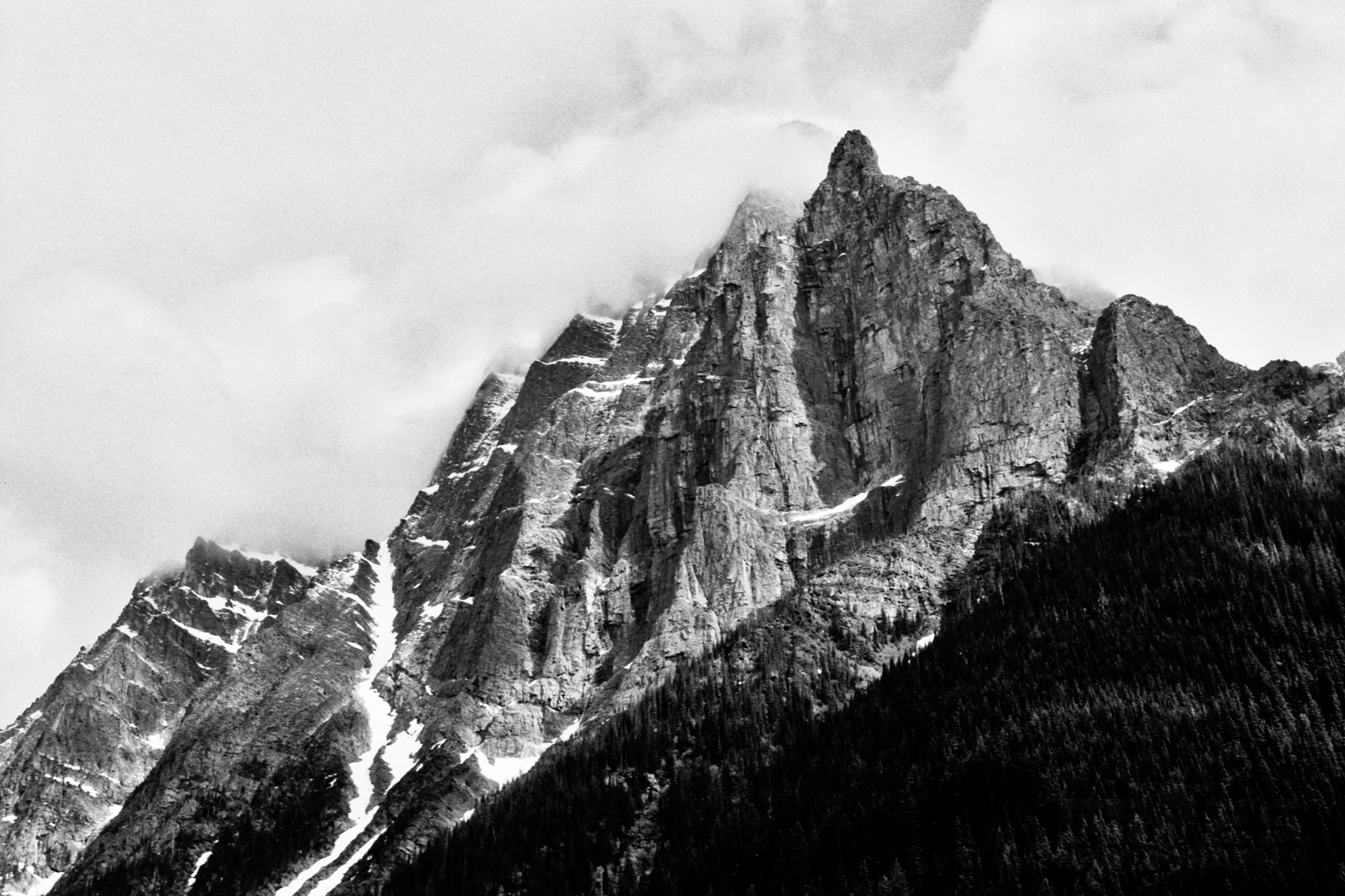 International Award Winning Film Landscape Photograph, featuring Pete's Version of the Canadian Rocky Mountains located in Banff National Park, using 35mm Kodak Professional T-Max ISO 100 film, using his dad's Canon AE-1 Program with a standard Canon FD 50mm F1.4 lens.